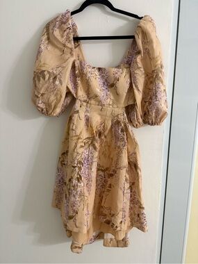 zimmermann mae lace mini dress Zimmermann Mae Guipure Lace Trimmed Mini Dress Ivory Size 1